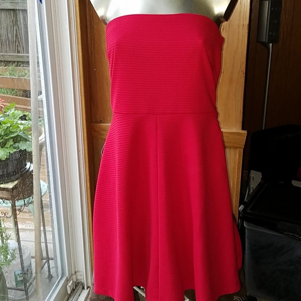 NWT, The Limited Strapless Red Dress - Picture 1 of 8